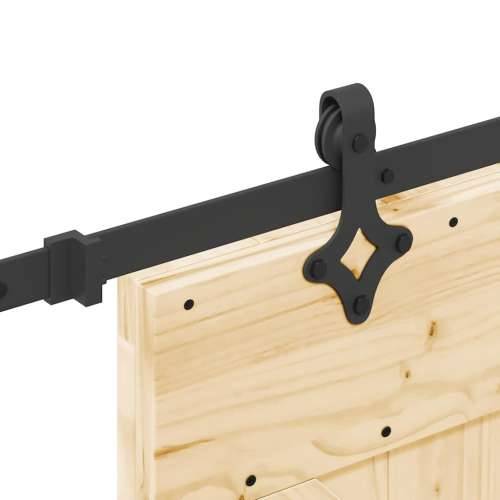 Klizna vrata s priborom za montažu 70 x 210 cm masivna borovina - 70 x 210 cm (213.5 cm) 1 Trokutasti Cijena
