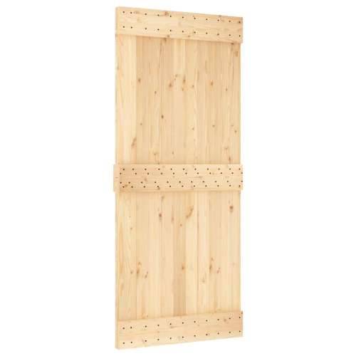 Klizna vrata s priborom za montažu 90 x 210 cm masivna borovina 90 x 210 cm (213.5 cm) 1 Gladak dizajn Cijena