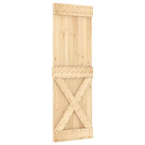 Klizna vrata s priborom za montažu 70 x 210 cm masivna borovina - 70 x 210 cm (213.5 cm) 1 križni dizajn Cijena