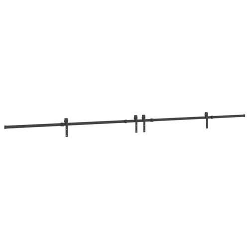 Gornja vodilica za klizna vrata 427 cm čelični crni - 213.5 cm 1 Cijena