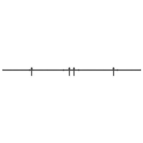 Gornja vodilica za klizna vrata 427 cm čelični crni - 213.5 cm 1 Cijena