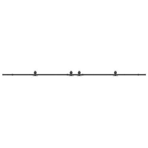 Gornja vodilica za klizna vrata 427 cm čelični crni - 213 cm 1 Cijena