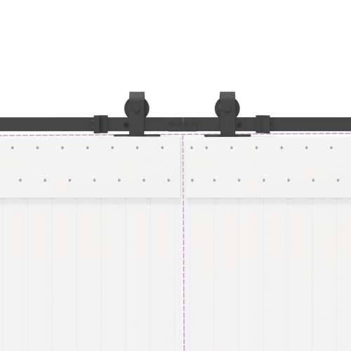 Gornja vodilica za klizna vrata 427 cm čelični crni - 213 cm 1 Cijena