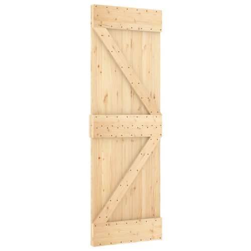 Klizna vrata s priborom za montažu 70 x 210 cm masivna borovina - 70 x 210 cm (152.5 cm) 1 Trokutasti Cijena