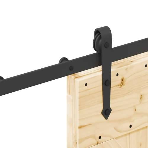 Klizna vrata s priborom za montažu 70 x 210 cm masivna borovina - 70 x 210 cm (152.5 cm) 1 Trokutasti Cijena