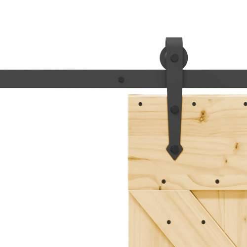 Klizna vrata s priborom za montažu 70 x 210 cm masivna borovina - 70 x 210 cm (152.5 cm) 1 Trokutasti Cijena