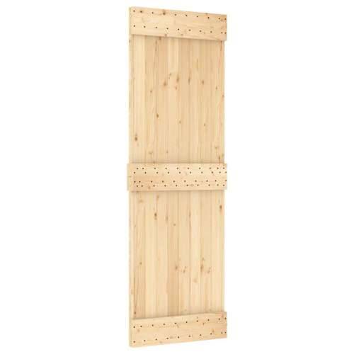 Klizna vrata s priborom za montažu 70 x 210 cm masivna borovina - 70 x 210 cm (213.5 cm) 1 Gladak dizajn Cijena