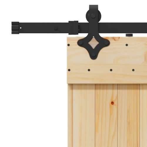Klizna vrata s priborom za montažu 70 x 210 cm masivna borovina - 70 x 210 cm (213.5 cm) 1 Gladak dizajn Cijena