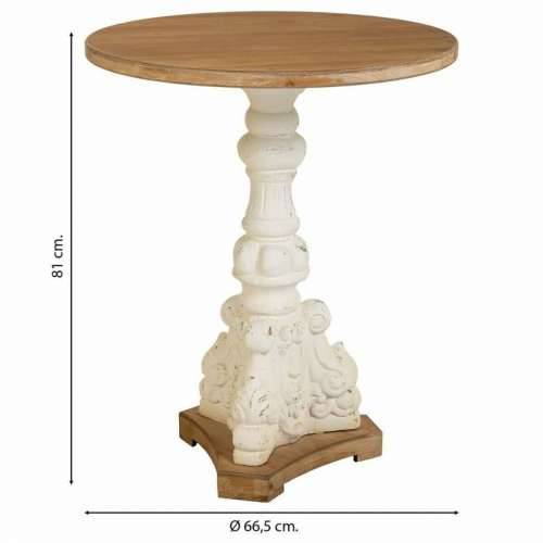 Stolić za dnevni boravak Alexandra House Living Bijela Jelovina Drvo MDF 66 x 81 x 66 cm Cijena