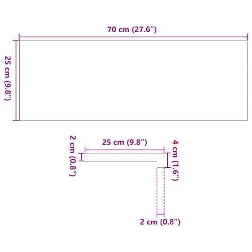 Gazišta stepenice 8 kom tamnosmeđi 70x25x2 cm masivna hrast - Tamno smeđa 70 x 25 x 2 cm 8 Cijena