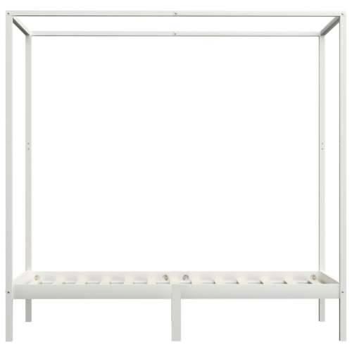 Okvir za krevet s baldahinom od borovine bijeli 90 x 200 cm Cijena