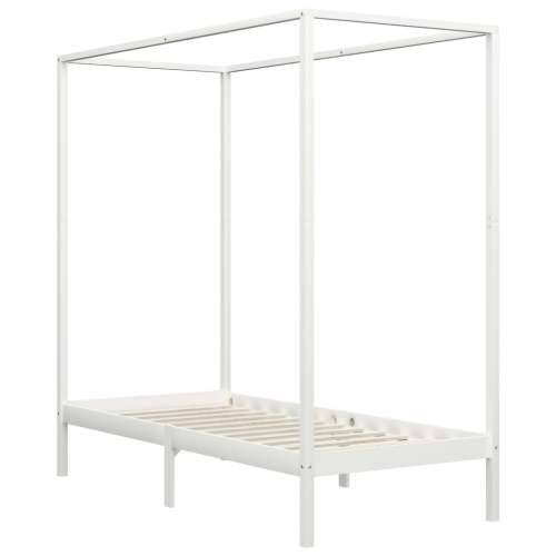 Okvir za krevet s baldahinom od borovine bijeli 90 x 200 cm - Bijela 90 x 200 cm Cijena