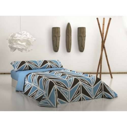 Set pokrivača za poplun Hosteline INCA Plava Krevet od 180 260 x 240 cm 4 Dijelovi Cijena