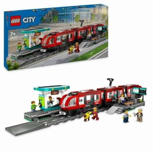 Igra Gradnje Lego 60423 Downtown Tram and Station Pisana Cijena