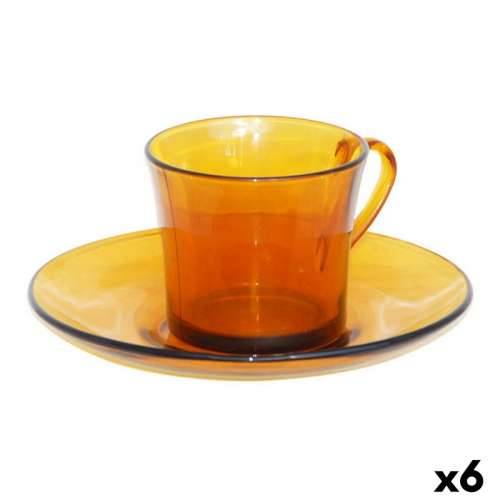 Šalica s Tanjurićem Duralex 9006DS12A0111 Jantar 180 ml (6 Dijelovi) (6 kom.) Cijena