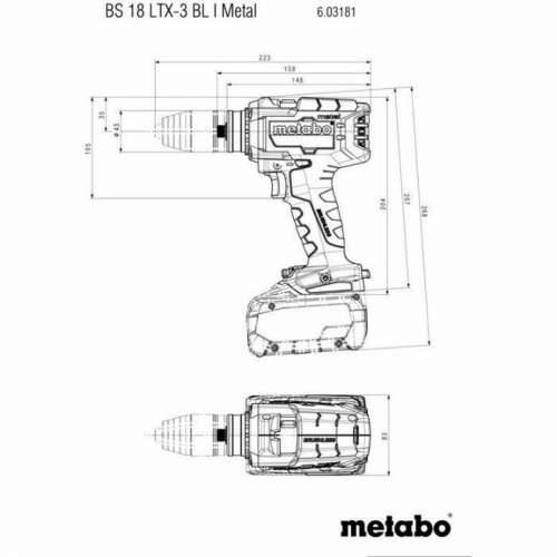 za uvrtanje Metabo BS 18 LTX-3 BL I Cijena