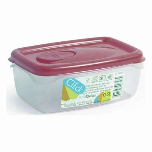Pravokutna Kutija za Ručak s Poklopcem Dem 39582 Pravokutno 14,5 x 10 x 6 cm (24 kom.) (0,5 L) (14,5 x 10 x 6 cm) Cijena