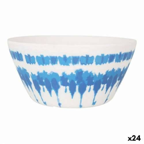 Zdjela za Salatu Santa Clara Tie-Dye Plava Bijela Melamin (24 kom.) Cijena