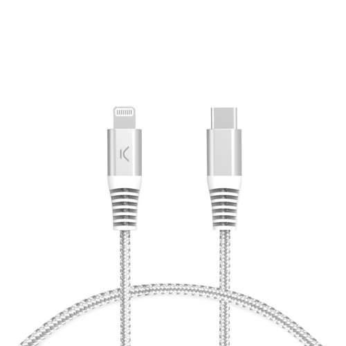 Kabel USB-C u Lightning KSIX Siva Cijena