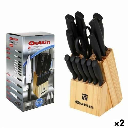 Set Noževa s Drvenim Stalkom Quttin 47718 (14 pcs) 14 Komadi (2 kom.) Cijena