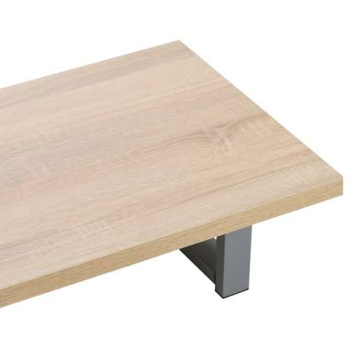 Dvodijelni set kupaonskog namještaja keramički boja hrasta - Smeđa polica od 60 cm i okrugli umivaonik od 32,5 cm 1 Cijena