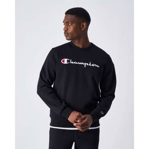 Muška Majica bez Kapuljače Champion CREWNECK SWEATSHIRT 220254 NBK Crna Cijena