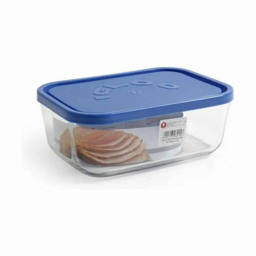 Kutija za užinu Borgonovo Plava Pravokutno 1,3 L 19 x 13,5 x 7,2 cm (12 kom.) Cijena