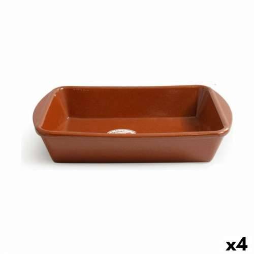 Posuda za Pečenje Inde Vitro Azofra Kuhana glina Pravokutno 35 x 25 x 6 cm (4 kom.) Cijena