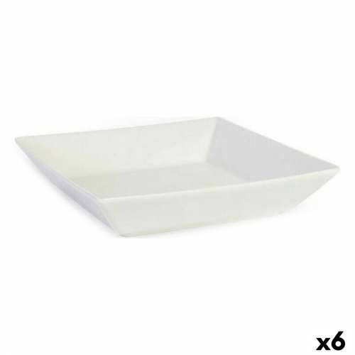 Zdjela za Salatu La Mediterránea Elite Bijela Keramika 21 x 21 x 4,5 cm (6 kom.) (21 x 21 x 4,5 cm) Cijena