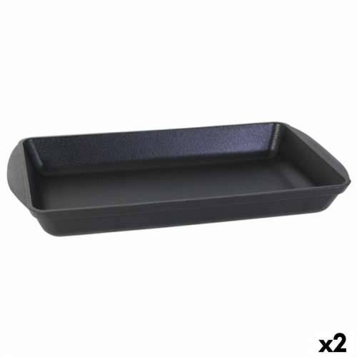 Posuda za Pečenje Inde Lijevano Željezo Crna 50 x 30 x 6,5 cm (2 kom.) Cijena