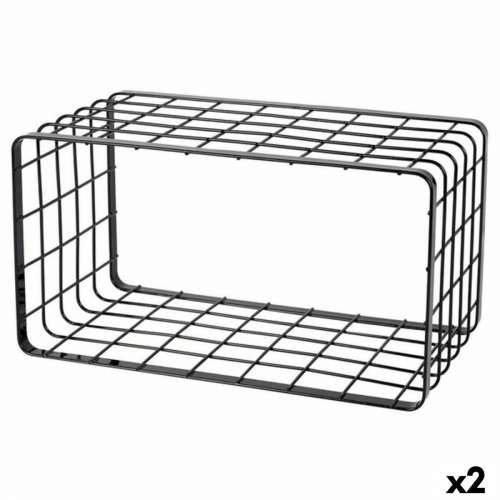 Višenamjenski Organizator Inde Crna 34 x 19 x 18 cm Rešetka (2 kom.) Cijena