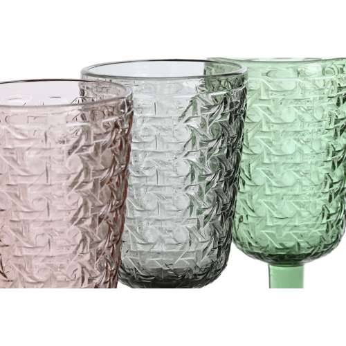 Set Čaša Home ESPRIT Crna Crvena Zelena Kristal 285 ml (6 kom.) Cijena