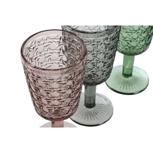 Set Čaša Home ESPRIT Crna Crvena Zelena Kristal 285 ml (6 kom.) Cijena