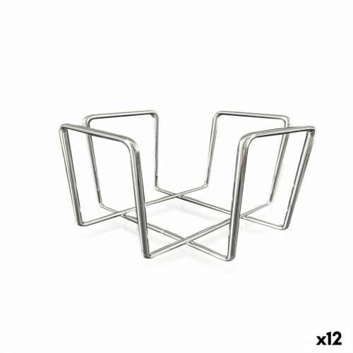 Stalak za salvete Quttin 17,5 x 17,5 x 9,5 cm (12 kom.) kromirano Cijena