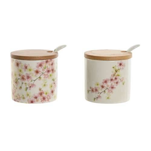 Zdjela za Šećer Home ESPRIT Bijela Roza Lila Bambus Dolomite 7,5 x 7,5 x 7,5 cm (2 kom.) Cijena
