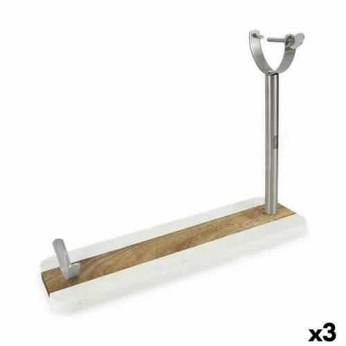 Drveni Stalak za Pršut Quttin Čelik 48,5 x 16 x 1,8 cm (3 kom.) Cijena