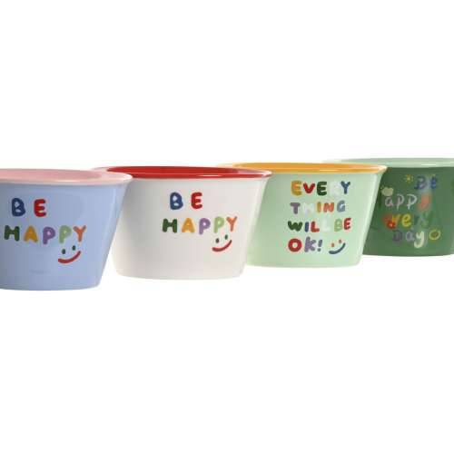 Zdjela Home ESPRIT Pisana Shabby Chic 480 ml 13,2 x 13,2 x 7,5 cm (4 kom.) Cijena