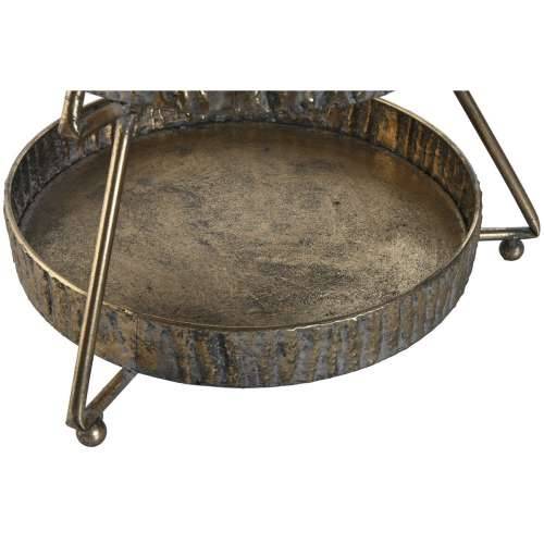 Posuda za Voće Home ESPRIT zlatan Metal 43 x 43 x 79 cm Pom de Crăciun Cijena