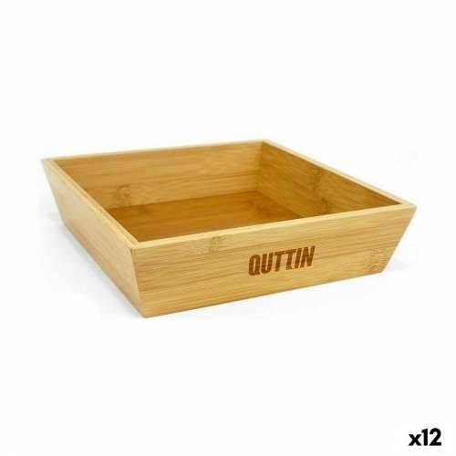 Zdjela Quttin Smeđa Bambus 20 x 20 x 5 cm (12 kom.) Cijena