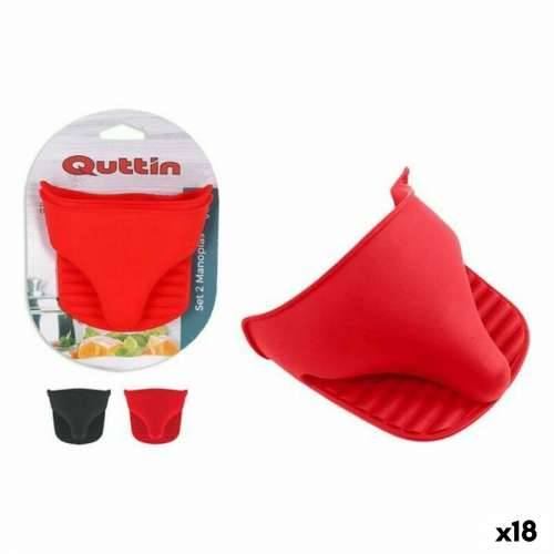 Rukavica za Vruće Posuđe Quttin Silikon 2 Dijelovi 12 x 10 x 2 cm (18 kom.) Cijena