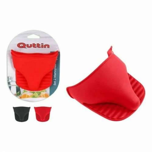 Rukavica za Vruće Posuđe Quttin Silikon 2 Dijelovi 12 x 10 x 2 cm (18 kom.) Cijena