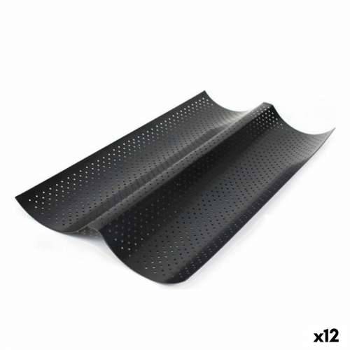 Kalup za Baguette Quttin 123899 Dvostruki 37,8 x 16,5 x 2 cm (12 kom.) Cijena