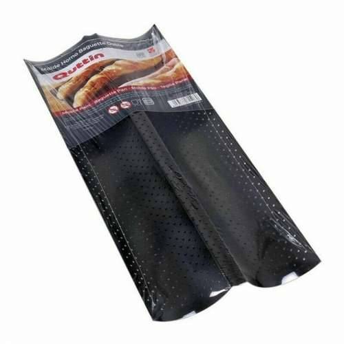 Kalup za Baguette Quttin 123899 Dvostruki 37,8 x 16,5 x 2 cm (12 kom.) Cijena