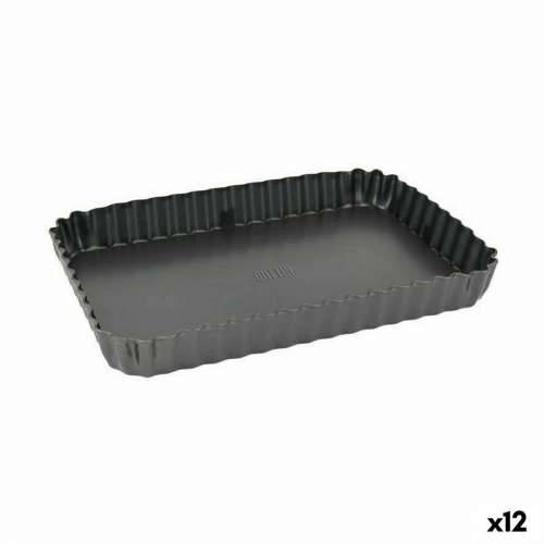 Odvojivi Kalup Quttin Crna Ugljični čelik 25,5 x 17,2 x 3 cm (12 kom.) Cijena