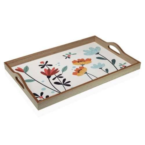 Pladanj Versa Selene Drvo MDF 30 x 5 x 45 cm Ziedi Cijena