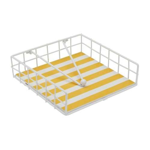 Stalak za salvete Versa Rumena Metal 35 x 0,03 x 25 cm Crte Cijena
