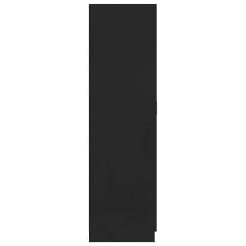 Ormar crni 80 x 52 x 180 cm od konstruiranog drva - Crna 1 Cijena