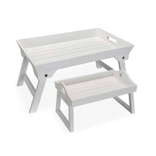 Set pladnjeva Versa Bijela Drvo MDF 32 x 24 x 48 cm Cijena
