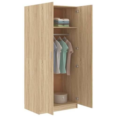 Ormar boja hrasta sonome 80 x 52 x 180 cm od konstruiranog drva - sonoma hrast 1 Cijena