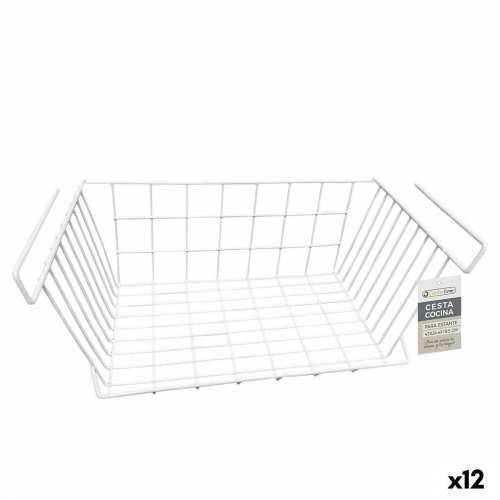 Košara za Kuhinjsku Policu Confortime Bijela 43 x 24,4 x 18,5 cm (12 kom.) Cijena